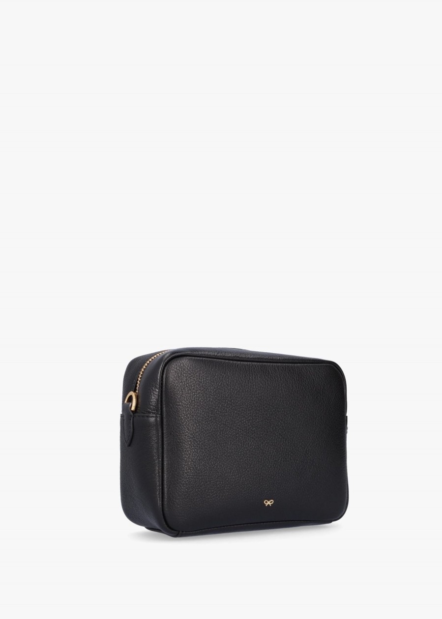 Womens ANYA HINDMARCH Gifting | Womens Neeson Tassel Leather Crossbody Bag In Black