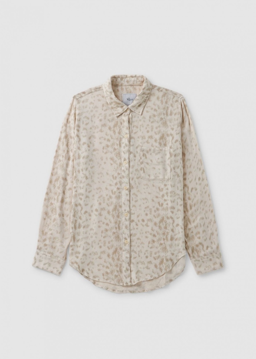 Womens RAILS Tops | Ra Hunter Animal Print Shirt