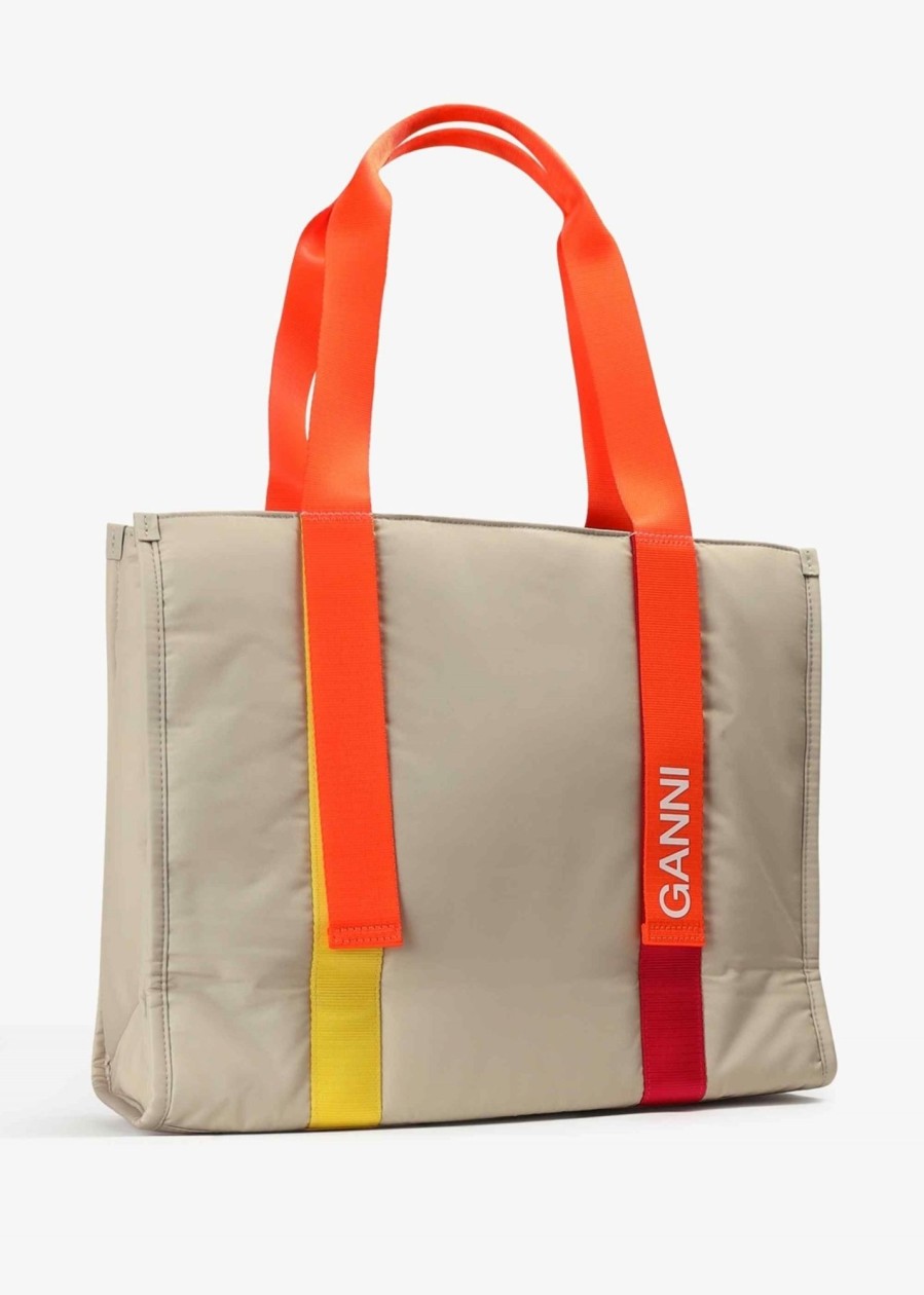 Womens GANNI Tote Bags | Ganni Recycled Tech Medium Tote Bag