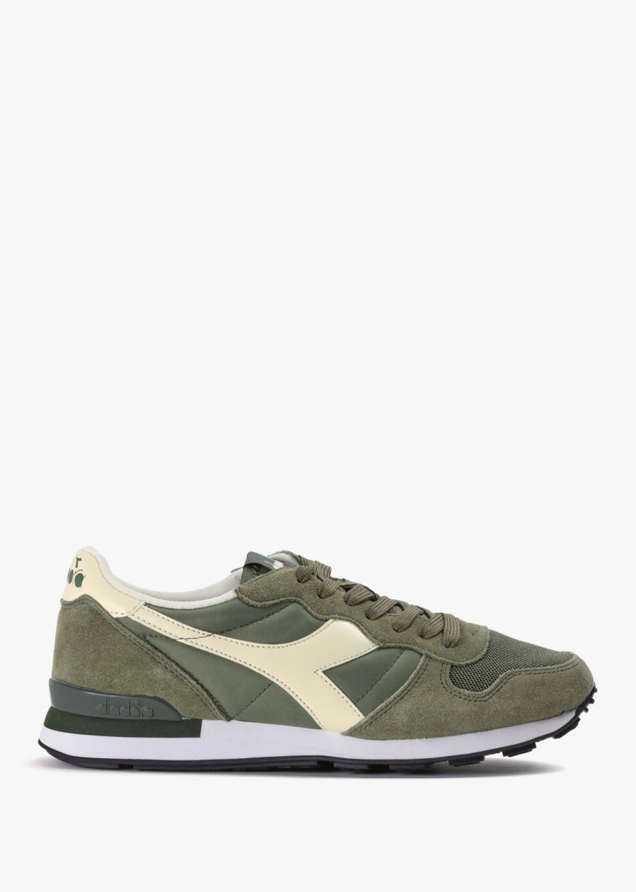 Mens DIADORA Trainers | Camaro Trainers In Olivine And Whisper White