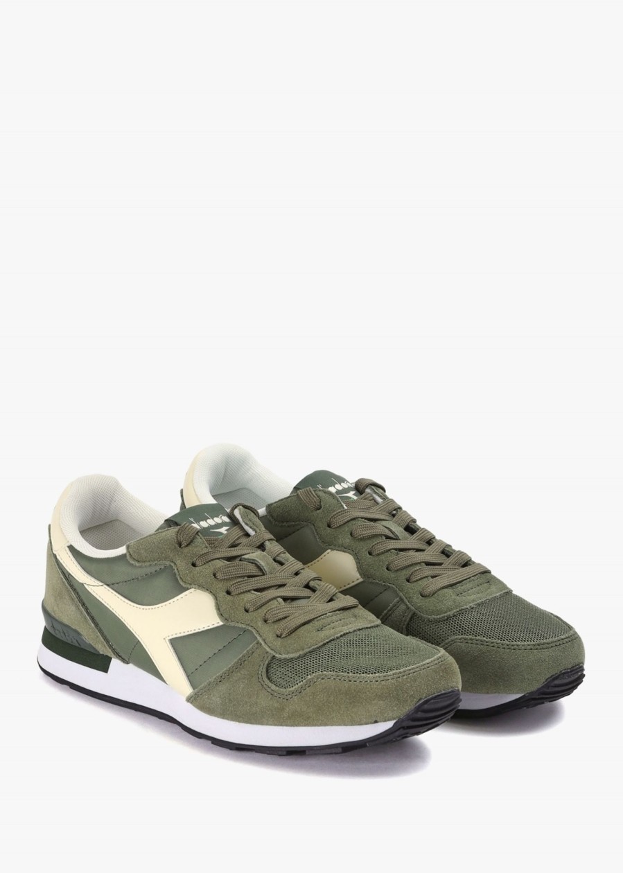 Mens DIADORA Trainers | Camaro Trainers In Olivine And Whisper White