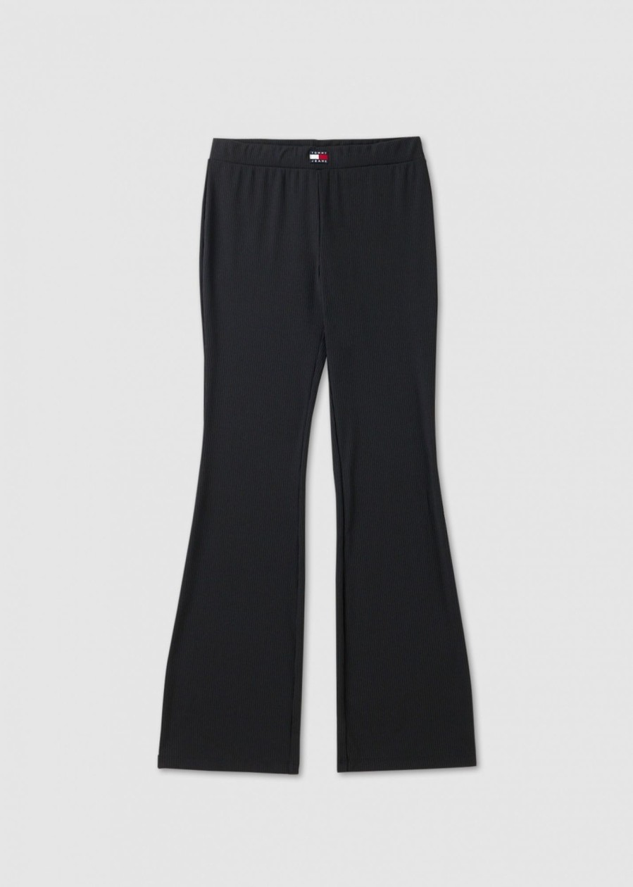 Womens TOMMY HILFIGER Trousers | Th Low Rise Flared Leggings