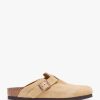 Womens BIRKENSTOCK Flats | Womens Boston Suede Flats In Latte Cream