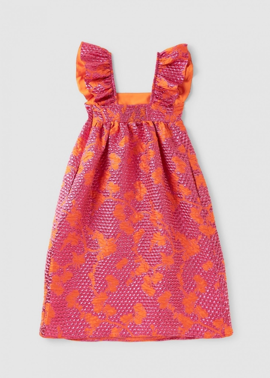 Womens BAUM UND PFERDGARTEN Dresses | Womens Astraea Jacquard Dress In Pink Bubble