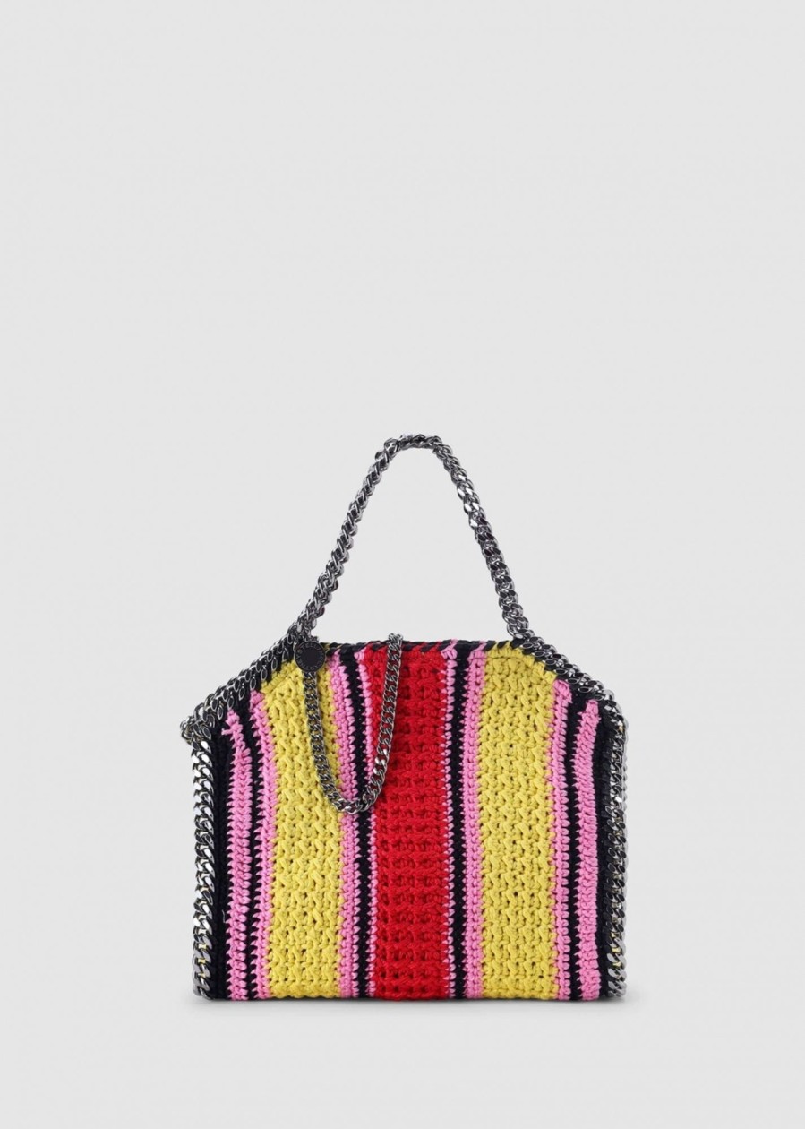 Womens STELLA McCARTNEY Bags | Womens Mini Striped Tote Bag In Multicoloured