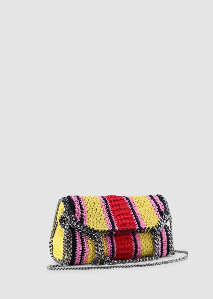 Womens STELLA McCARTNEY Bags | Womens Mini Striped Tote Bag In Multicoloured