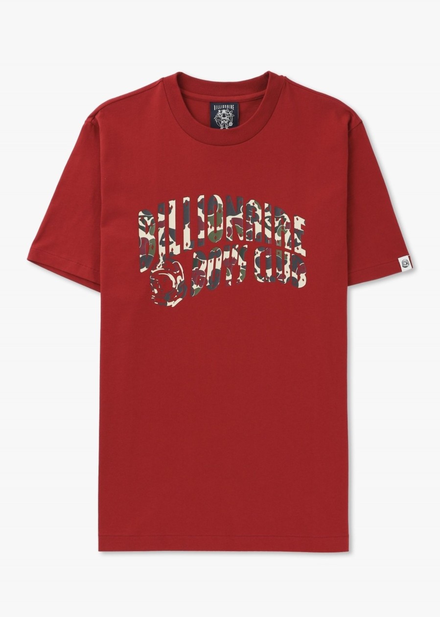 Mens BILLIONAIRE BOYS CLUB T-Shirts | Mens Duck Camo Arch Logo T-Shirt In Red