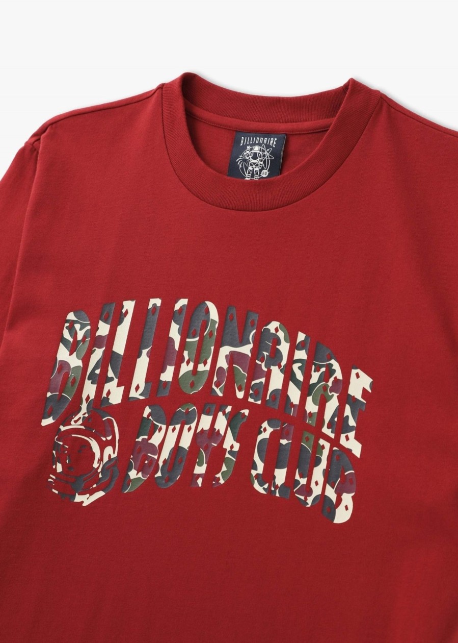 Mens BILLIONAIRE BOYS CLUB T-Shirts | Mens Duck Camo Arch Logo T-Shirt In Red