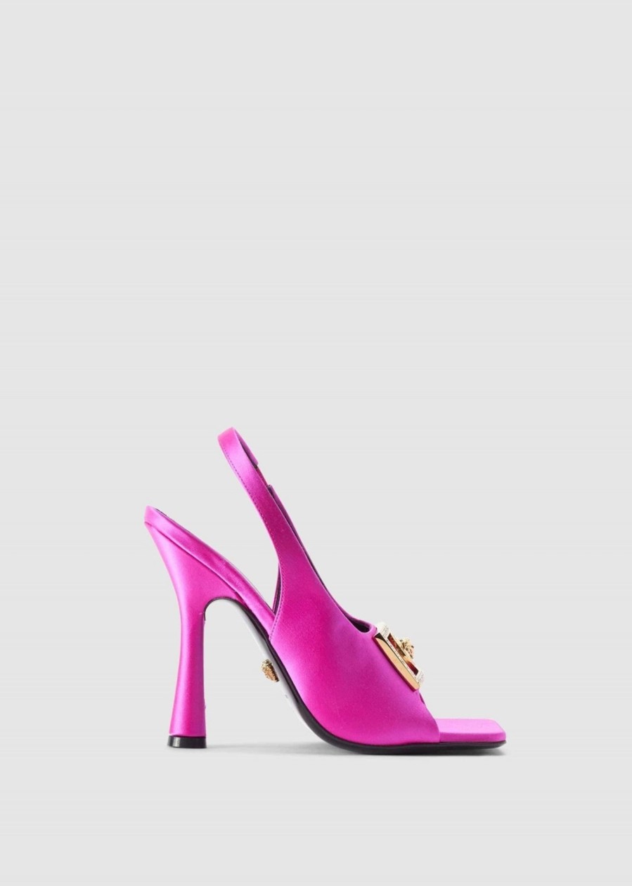 Womens VERSACE Heels | Women'S Medusa Crystal Heels In Pink