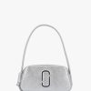 Womens MARC JACOBS Shoulder Bags | Womens The Metallic Slingshot Leather Shoulder Bag In Silver