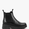 Womens FLY LONDON Boots | Womens Medi Leather Chunky Chelsea Boots In Black