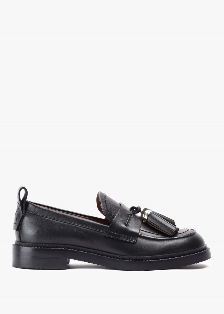 Womens SEE BY CHLOE Flats | Womens Skyie Leather Flats In Black