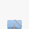 Womens VALENTINO Shoulder Bags | Womens Divina Pebbled Shoulder Bag In Polvere Blue