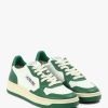 Womens AUTRY Trainers | Womens Medalist Low Leather Trainers In All Green