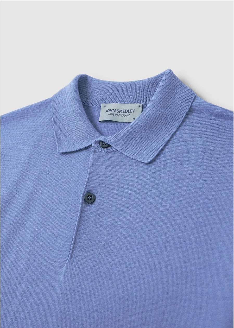 Mens JOHN SMEDLEY Polo Shirts | Mens Payton Polo Shirt In Winter Violet