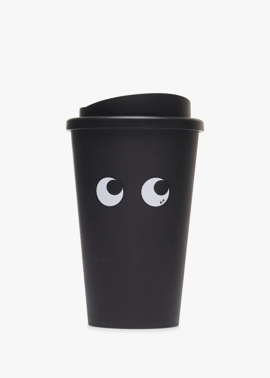 Womens ANYA HINDMARCH Gifting | Eyes Recycled Plastic Coffee Cup In Black