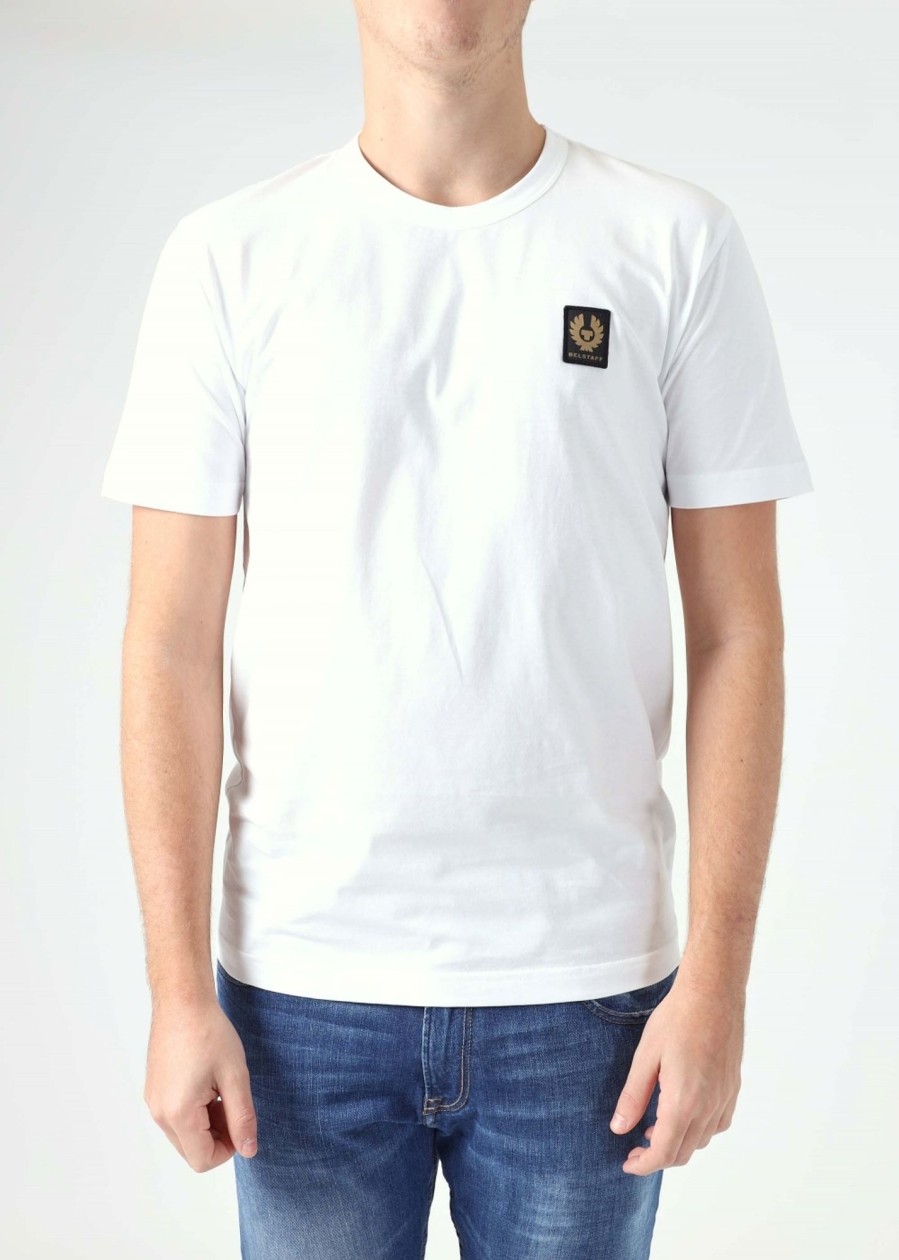 Mens BELSTAFF T-Shirts | Mens Small Logo T-Shirt In White