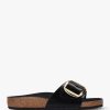 Womens BIRKENSTOCK Sandals | Womens Madrid Big Buckle High Shine Sandals In Black