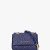 Womens VALENTINO Shoulder Bags | Womens Mini Ocarina Quilted Shoulder Bag In Blue