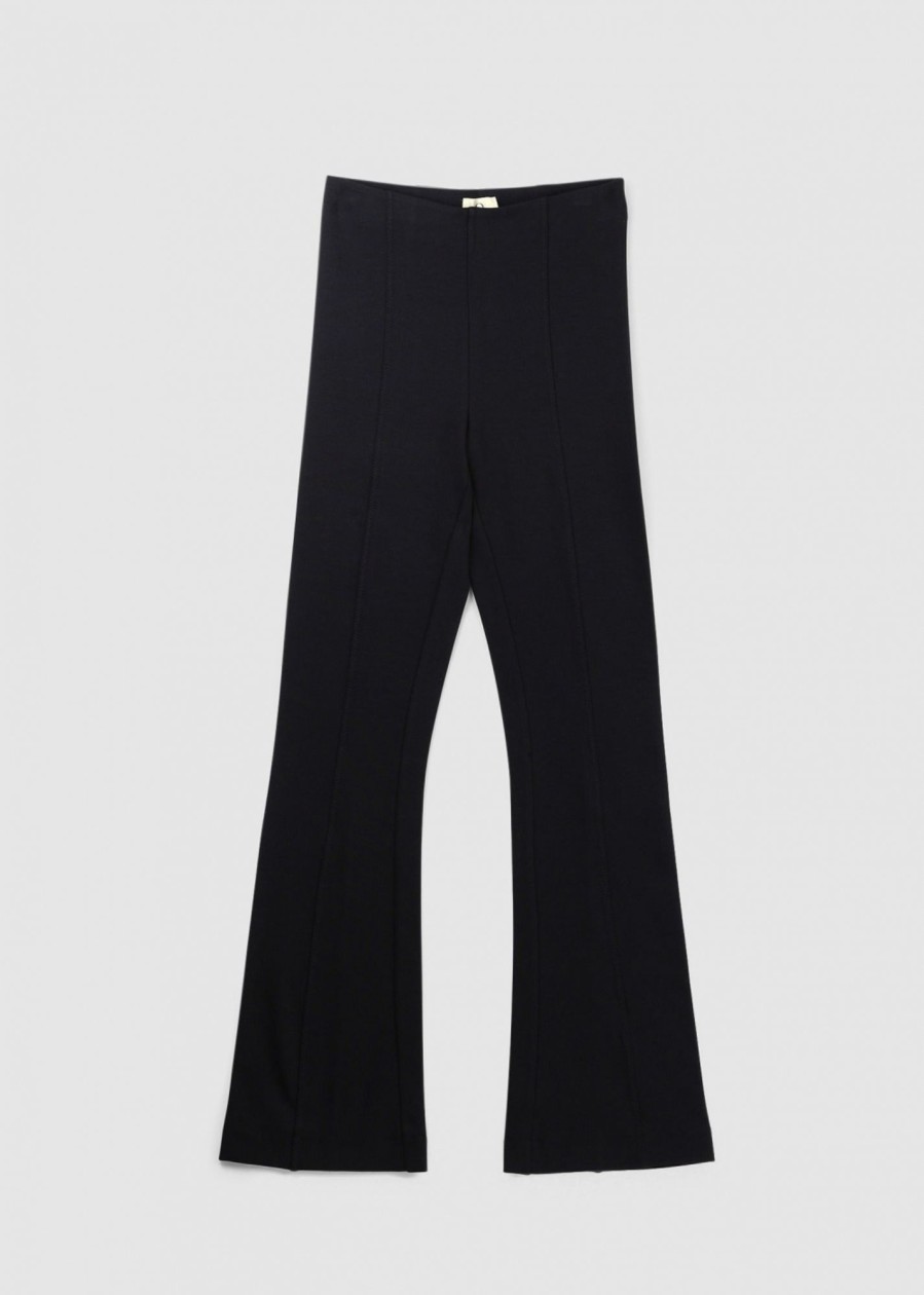 Womens NINETY PERCENT Trousers | Np Marley Kickflare Organic Cotton Trousers