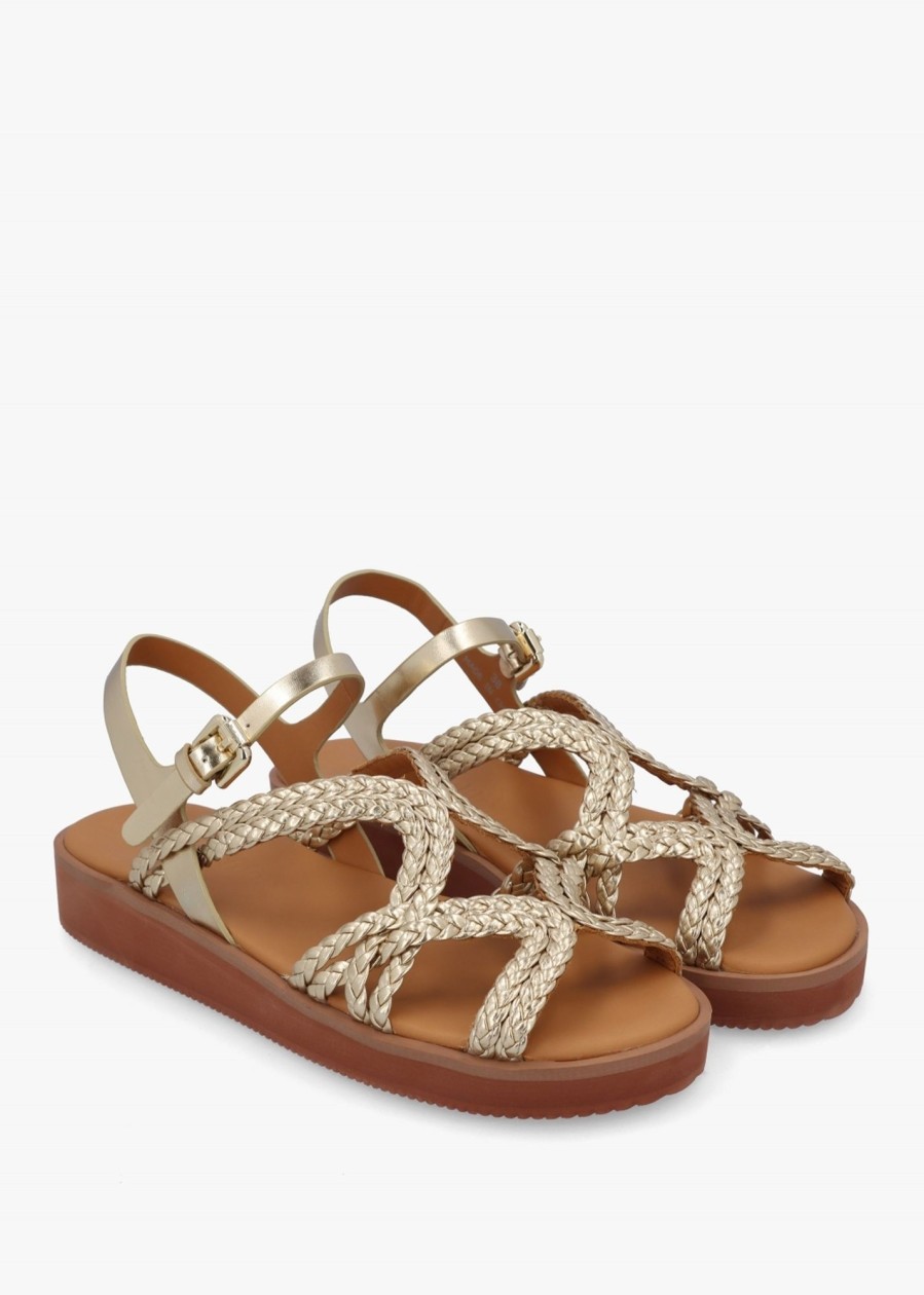 Womens SEE BY CHLOE Sandals | Womens Sansa Leather Gladiator Sandals In Light Gold