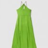 Womens OLIVIA RUBIN Dresses | Womens Aimee Silk Halterneck Dress In Green