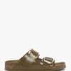 Womens BIRKENSTOCK Sandals | Womens Arizona Big Buckle High Shine Sandals In Mud Green