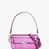 Womens COACH Shoulder Bags | Womens Studio Sequin Baguette Bag In Dark Magenta