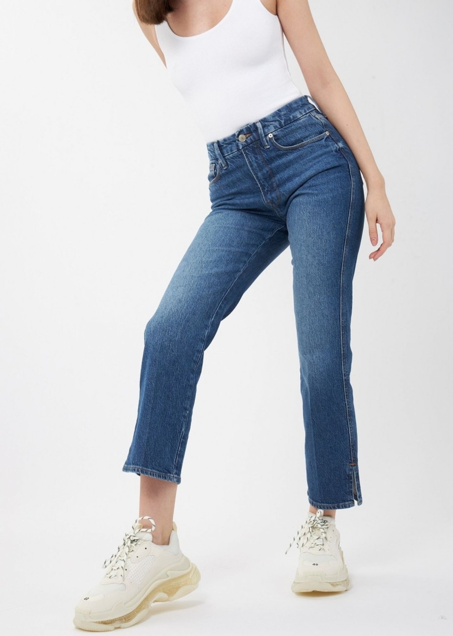 Womens GOOD AMERICAN Jeans | Ga Good Curve Straight Jeans