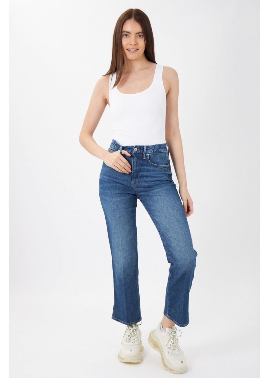 Womens GOOD AMERICAN Jeans | Ga Good Curve Straight Jeans