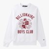 Mens BILLIONAIRE BOYS CLUB Sweatshirts & Hoodies | Mens Crest Logo Crewneck In White