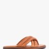 Womens SHOE THE BEAR Sandals | Womens Lotta Leather Cross Slides In Tan