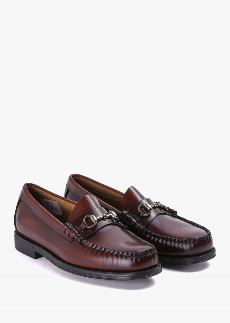 Mens G.H.BASS Loafers | Mens Easy Weejun Lincoln Moc Loafers In Wine