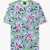 Mens PAUL SMITH T-Shirts | Mens Palmera Print Cotton T-Shirt In Green