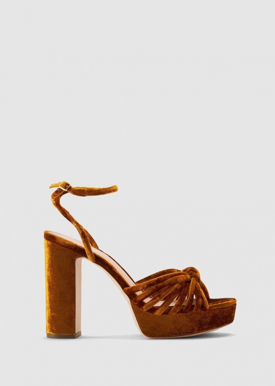 Womens LOEFFLER RANDALL Heels | Womens Rivka Knot Heels In Brown