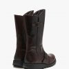 Womens FLY LONDON Boots | Womens Mes Ii Leather Low Wedge Calf Boots In Wine