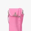 Womens VIVIENNE WESTWOOD Crossbody Bags | Womens Leather Phone Bag In Pink Patent