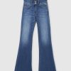 Womens REPLAY Jeans | Womens New Luz Flare Jeans In Vintage Blue