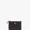 Womens COACH Gifting | Womens Mini Skinny Leather Id Purse In Black