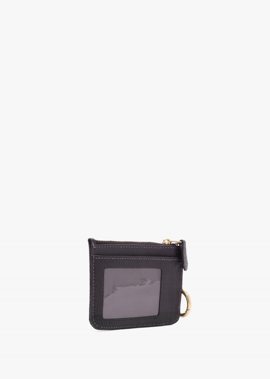 Womens COACH Gifting | Womens Mini Skinny Leather Id Purse In Black