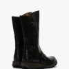 Womens FLY LONDON Boots | Womens Mes Ii Leather Low Wedge Calf Boots In Black