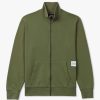 Mens REPLAY Sweatshirts & Hoodies | Mens Zip Sweatshirt In Light Military Green