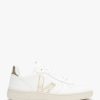 Womens VEJA Trainers | Womens V-10 Leather Trainers In Extra White Platine