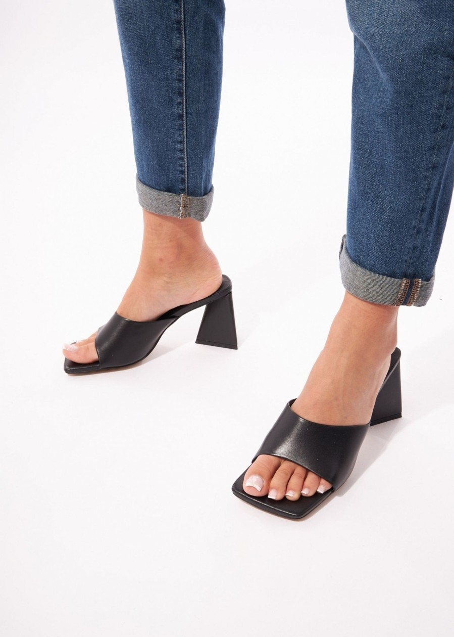 Womens ALIAS MAE Sandals | Am Rian Leather Block Heel Mule