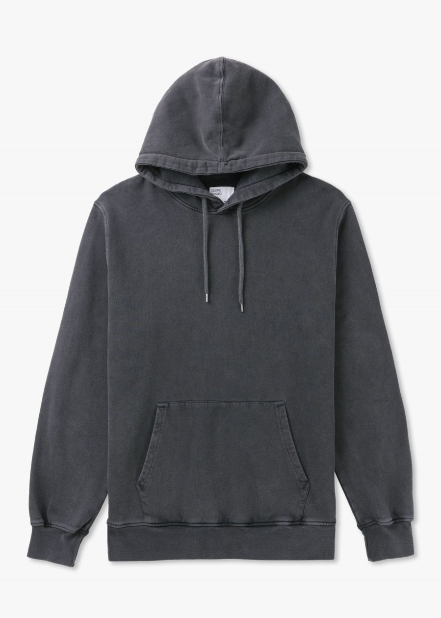 Mens COLORFUL STANDARD Sweatshirts & Hoodies | Mens Classic Hoodie In Faded Black