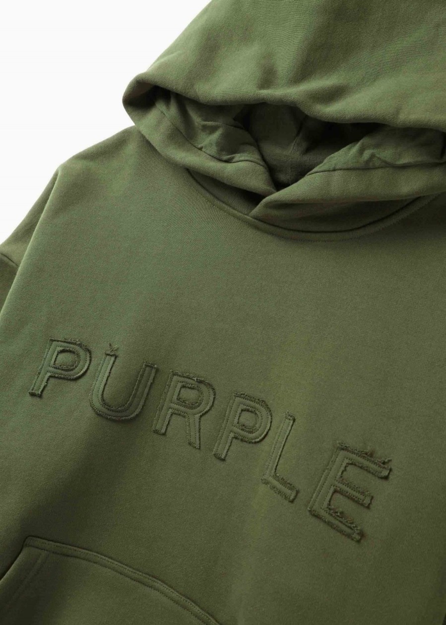 Mens PURPLE BRAND Sweatshirts & Hoodies | Mens Hwt Fleece Pullover Hoodie In Green