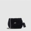 Womens COACH Shoulder Bags | Women'S Shearling Madison 18 Black Shoulder Bag