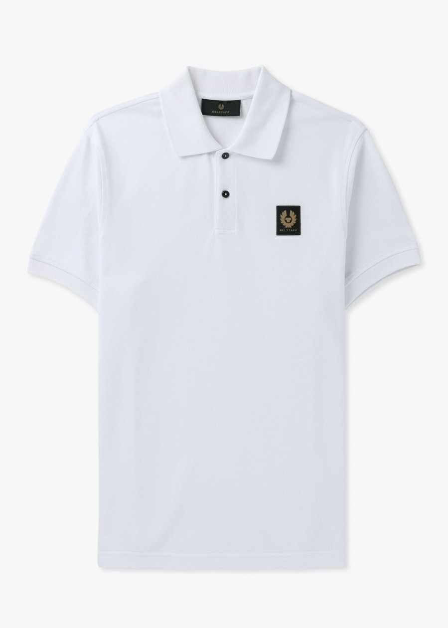 Mens BELSTAFF Polo Shirts | Mens Short Sleeve Polo Shirt In White