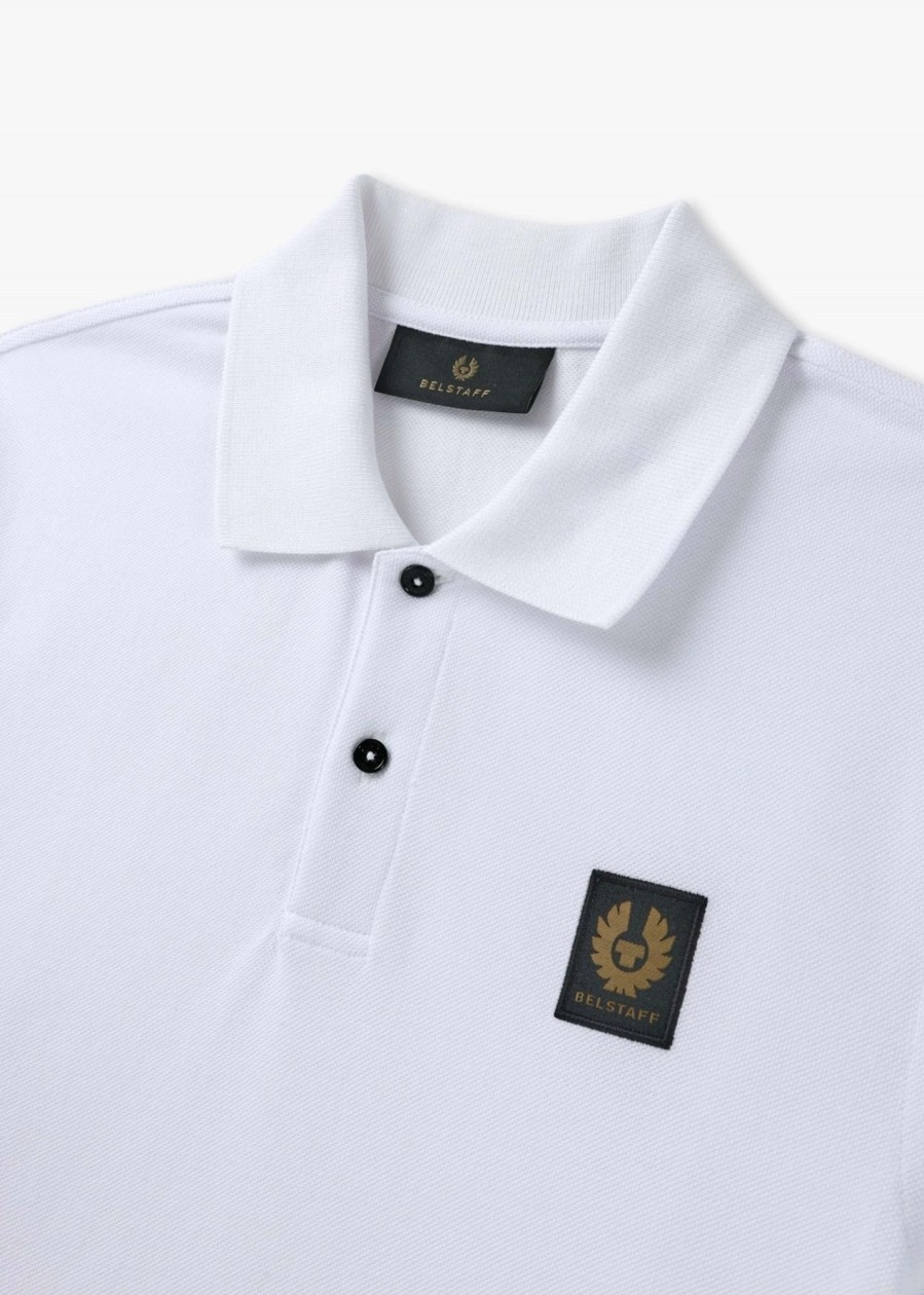 Mens BELSTAFF Polo Shirts | Mens Short Sleeve Polo Shirt In White