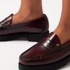 Womens G.H.BASS Loafers | Womens Weejun 90'S Penny Loafer With Chunky Sole In Wine